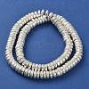Electroplated Natural Lava Rock Beads Strands G-I360-A03-04-2
