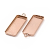 Ion Plating(IP) 304 Stainless Steel Pendant Cabochon Settings STAS-I069-36RG-3