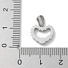 Ion Plating(IP) 304 Stainless Steel Micro Pave Cubic Zirconia Pendants STAS-Z107-04P-11-3