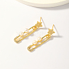 Fashionable Classic Star Tassel Brass Stud Earrings ST4287-2