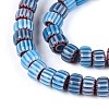Handmade Millefiori Glass Beads Strands LAMP-T021-27A-04-3