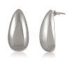 Brass Teardrop Stud Earrings for Women JE1090B-1