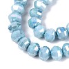 Anti-Tarnish Electroplate Glass Beads Strands GLAA-T025-8mm-19I-3