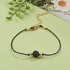 Natural Lava Rock Beaded Bracelets BJEW-JB05505-02-4