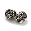 Rack Plating Alloy European Beads FIND-B034-30AS-2