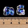 Spray Painted Glass Beads GLAA-Z007-04A-3