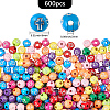 600Pcs Plating Acrylic Beads PACR-PA0001-10B-2