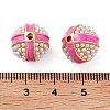 Alloy Enamel Beads FIND-E046-11G-02-3