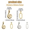 20 Sets 2 Style Alloy Hook and Eye Clasps FIND-YW0007-35-5