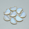 Opalite Semi Circle Pendants G-Q972-16-1