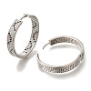 Rack Plating Brass Micro Pave Cubic Zirconia Hoop Earrings EJEW-H016-19P-2