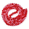 Transparent Crackle Baking Paint Glass Beads X1-DGLA-T003-01C-08-2