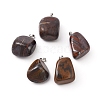 Natural Tiger Iron Pendants G-K302-B02-1