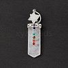 Chakra Themed Natural & Synthetic Mixed Gemstone Big Pendants G-L524-12P-4