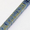 Electroplate Non-magnetic Synthetic Hematite Heishi Beads Strands G-J171A-3x3mm-04-2