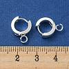 201 Stainless Steel Huggie Hoop Earrings Findings STAS-A167-01R-S-3