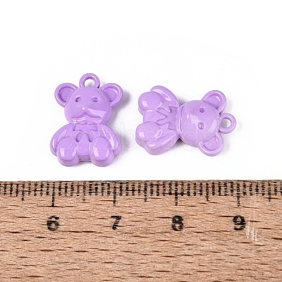 Spray Painted Alloy Pendants PALLOY-Q466-03C-1