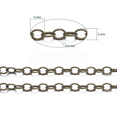 Brass Cable Chains CHC024Y-AB-1