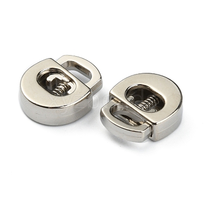 Alloy Spring Cord Locks FIND-WH0110-063P-1