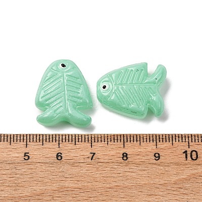 Transparent Glass Enamel Beads LAMP-U004-06-07-1