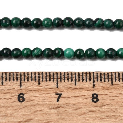 Natural Malachite Beads Strands G-F571-27AB1-3mm-01-1