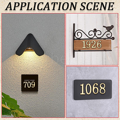 10Pcs ABS Plastic Stickers DIY-SP0007-95B-1