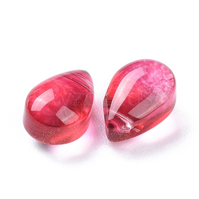 Transparent Glass Charms GGLA-M004-05B-01-1