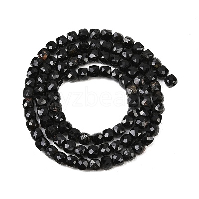 Natural Black Tourmaline Beads Strands G-P612-B01-01-1