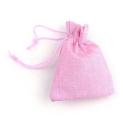 Burlap Packing Pouches Drawstring Bags ABAG-Q050-7x9-19-1