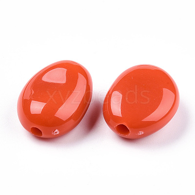 Opaque Acrylic Beads OACR-T011-59H-1