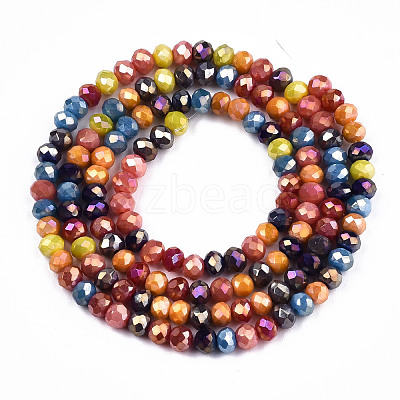Opaque Glass Beads Strands X-GLAA-T006-12A-1