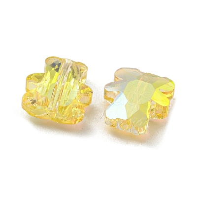 100Pcs Electroplate Glass Beads EGLA-P058-HR01-1