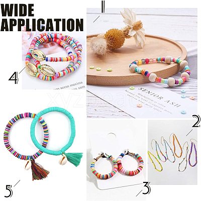 Handmade Polymer Clay Beads CLAY-R067-4.0mm-33-1
