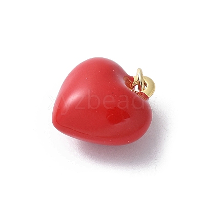 Brass Enamel Pendants KK-D336-08G-01-1
