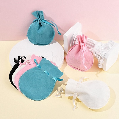 8Pcs 4 Colors Double Sided Velvet Bags TP-YW0001-06B-1