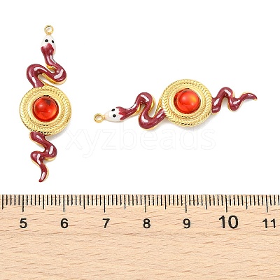 304 Stainless Steel Enamel Pendants STAS-T076-07G-03-1