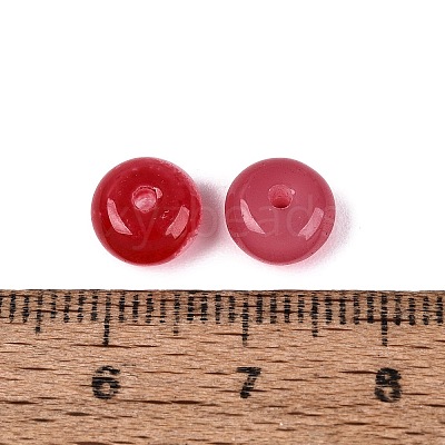 Baking Paint Imitation Jade Glass Beads GL-N006-01B-02-1