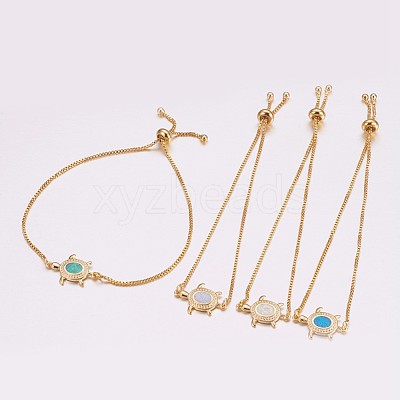Adjustable Brass Bolo Bracelets BJEW-K204-03-G-1