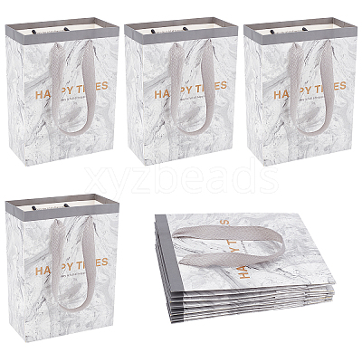 10Pcs Marble Pattern Paper Gift Bags ABAG-NB0001-48-1