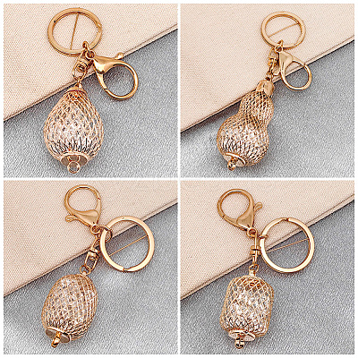 12Pcs 6 Styles Lantern Iron Connector Charms IFIN-PH0009-76-1
