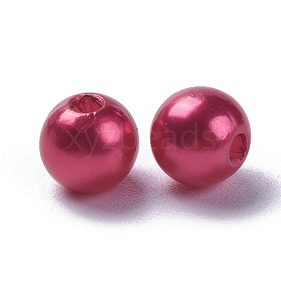 Imitation Pearl Acrylic Beads PL608-13-1