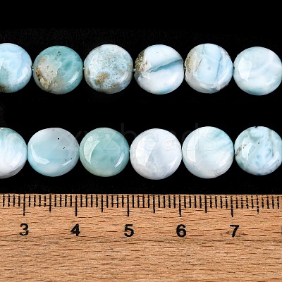Natural Larimar Beads Strands G-F675-08-1