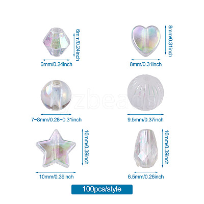 Transparent Acrylic Beads TACR-TA0001-11-1