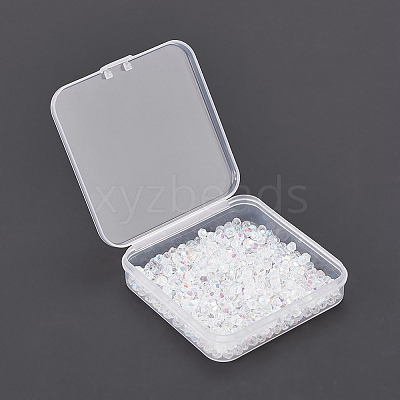 500Pcs Faceted Bicone Electroplate Glass Beads Strands EGLA-YW0001-08-1