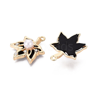 Alloy with ABS Imitation Pearl & Crystal Rhinestone & Acrylic Pendants PALLOY-Q466-04G-06-1