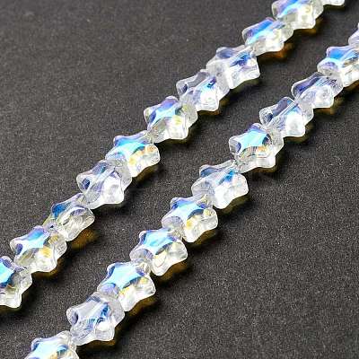 Transparent Glass Beads Strand GLAA-F112-02I-1