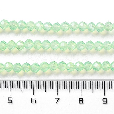 Baking Paint Transparent Glass Beads Strands LS-DGLA-A034-J4MM-D02-1