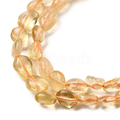 Natural Citrine Beads Strands G-D324-02-1