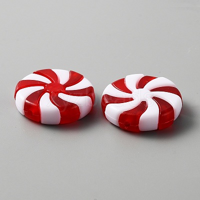 Christmas Plastic Beads KY-WH0046-07A-1