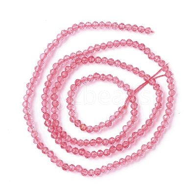 Transparent Glass Beads Strands GLAA-C019-01A-19-1